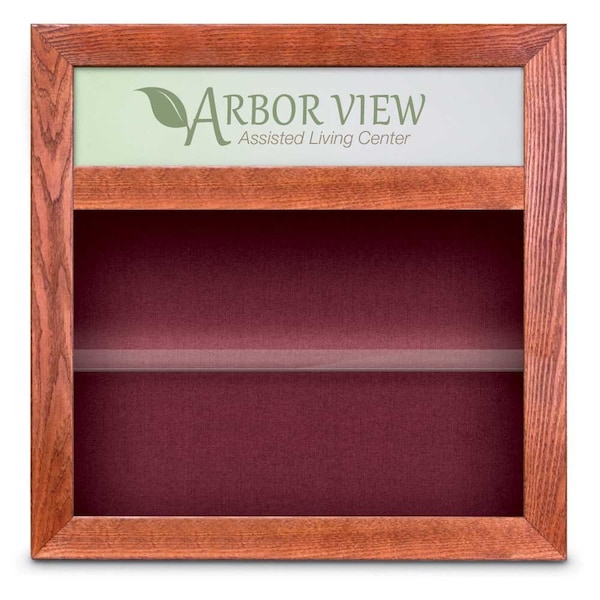 Outdoor Enclosed Combo Board, 42"x32", Bronze Frame/Black & Cork